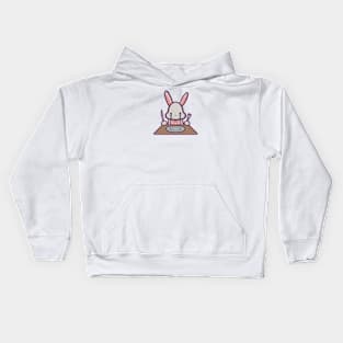 Adorable Hungry Bunny Rabbit Kids Hoodie